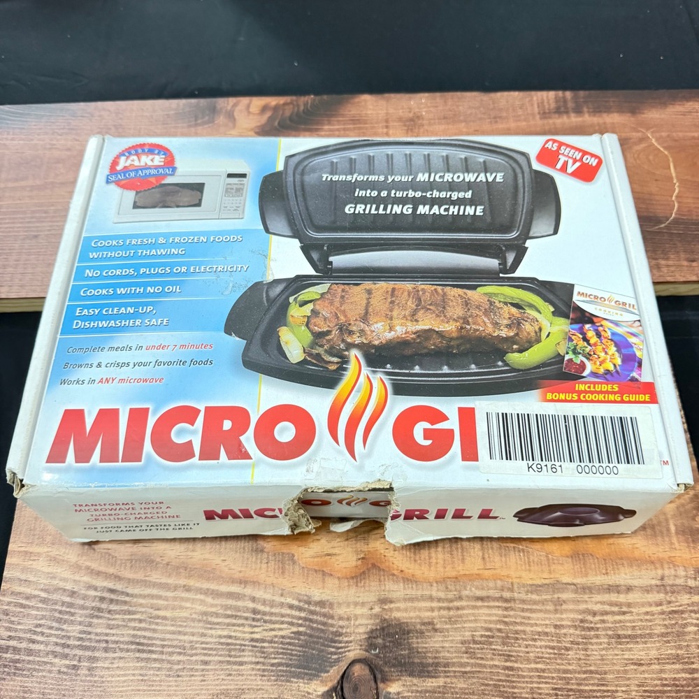 Micro Grill Body By Jake Microwave Grilling Machine As Seen On TV Black Nonstick